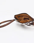American Darling Wristlet Beautifully Hair On Genuine Leather women handbag