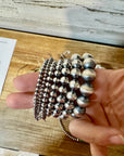 Sterling Silver Pearl Bracelet – Available in All Sizes