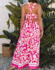 Alicia Floral Backless Maxi Dress