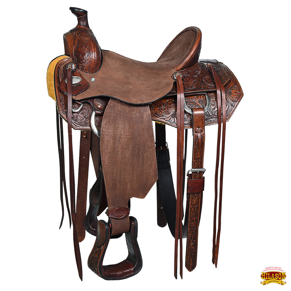 Hilason Western Horse Saddle Leather Ranch Roping Cowboy Hilason