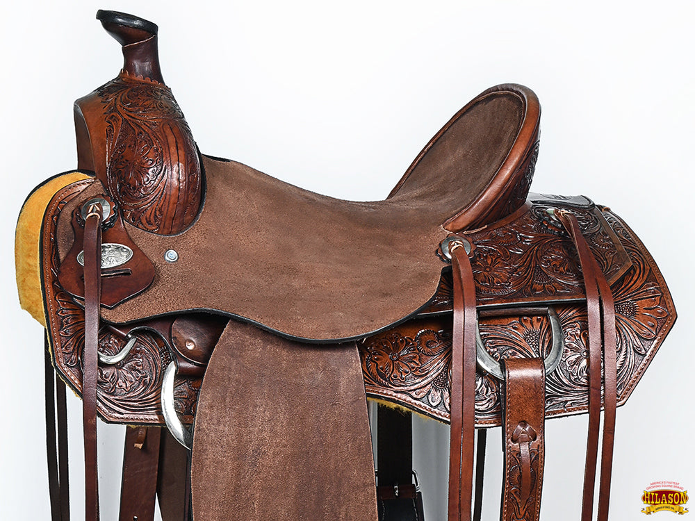 Hilason Western Horse Saddle Leather Ranch Roping Cowboy Hilason