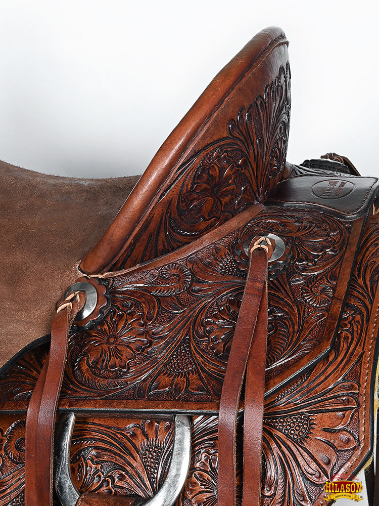 Hilason Western Horse Saddle Leather Ranch Roping Cowboy Hilason
