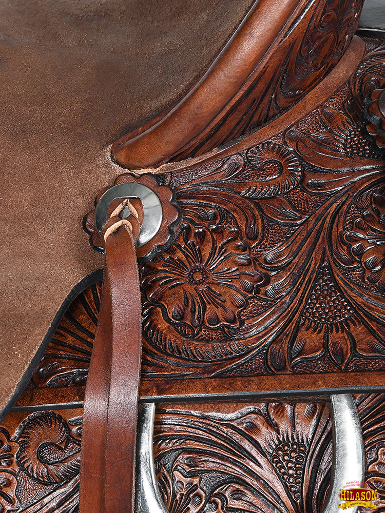 Hilason Western Horse Saddle Leather Ranch Roping Cowboy Hilason