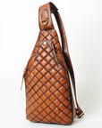 American Darling Sling Bag Beautifully Quilted Genuine Leather women bag