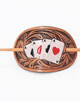 American Darling Leather Hair Stick Barrette Hair Accessories –