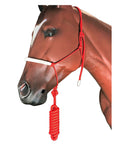 HILASON Western Horse Poly Rope Tied Adjustable Halter 8 Ft Lead Rope