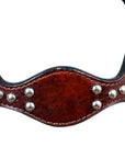 HILASON Western Horse Headstall Genuine American Leather brown