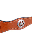 HILASON Western Horse Headstall Genuine American Leather tan