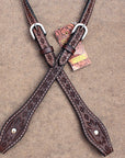 HILASON Western Horse Headstall Genuine American Leather brown