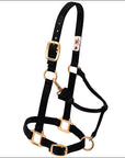 Weaver Black Original Adjustable Chin And Throat Snap Horse Halter