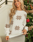 Snowflake Christmas Tunic Sweater