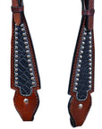 HILASON Western Horse Headstall Tack Genuine American Leather Brown