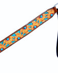 HILASON Western Horse Leather Headstall & Breast Collar Set Brown Sunflower