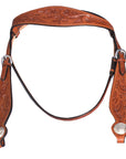 Hilason Western Horse Headstall Bridle American Leather Tan