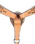HILASON Western Horse Breast Collar Tack Genuine American Leather Tan