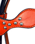 HILASON Western Genuine Leather Horse Headstall Tack Mahogany