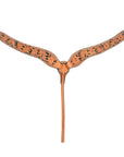 HILASON Western Genuine Leather Horse Breast Collar Tack Tan Floral