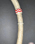 Hilason Horse Poly Rope Tied Adjustable Halter 8 Ft Lead Off white
