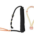 Hilason Horse Poly Rope Tied Adjustable Halter 8 Ft Lead Off white