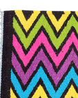 HILASON Handmade New Zealand Wool Table Mat Vibrant Chevron Zigzag Design