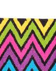 HILASON Handmade New Zealand Wool Table Mat Vibrant Chevron Zigzag Design