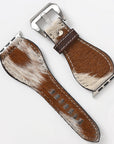American Darling Beautifully Hair-On Genuine American Leather I watch Strap Men and Women Unisex