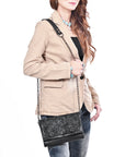 American Darling Crossbody Hand Tooled Genuine Leather Women Bag Western Handbag