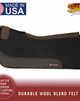 HILASON Western Wool Felt Horse Saddle Pad MADE IN USA Black
