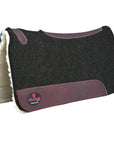 Made In Usa Wool Felt Horse Western Saddle Pad 1 Grey Fur Hilason