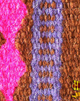 Hilason Horse Western Saddle Blanket New Zealand Wool Pink/Brown