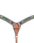 Hilason Western Horse Breast Collar Bridle American Leather Tan