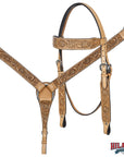 Tan HILASON Western Horse Saddle American Leather Barrel Flex Tree Trail