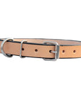 Hilason Heavy Duty Handmade Genuine Leather Dog Collar Tan