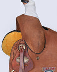 Hilason Western Horse Saddle American Leather Ranch Roping Cowboy