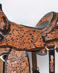 Hilason Western Horse Saddle American Leather Ranch Roping Cowboy