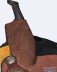 Hilason Western Horse Barrel Racing Trail American Leather Saddle Brown - Everest Ranch