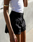 The Stella High Rise Denim Shorts