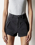 The Stella High Rise Denim Shorts