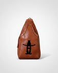 Magnolia Rodeo Genuine Leather Black Embroidered Sling Bag | Houston Livestock Show and Rodeo