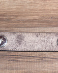 M&F Western Men's Tooled Brown Tan Suede Western Belt Star Conchos Silver Buckle