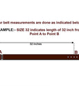 HILASON Western Genuine Leather Belt for Handmade Unisex Full Grain Heavy Duty Belt Dark Brown