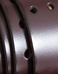 HILASON Western Genuine Leather Belt for Handmade Unisex Full Grain Heavy Duty Belt Dark Brown