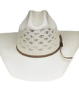 Lonestar Bruce Vented Bangora Straw Cowboy Hat Cattleman Crease, 4 1/4" Brim