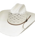 Lonestar Bruce Vented Bangora Straw Cowboy Hat Cattleman Crease, 4 1/4" Brim