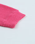 June Waffle Knit Button Up Casual Shirt