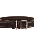 ExionPro Fancy Stitched Padded Leather Dog Collar - Havana Padding