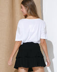 Rhinestone Fringe T Shirt