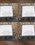 Screw Back Concho 1.5 In Silver Crystals Square Bling Saddle