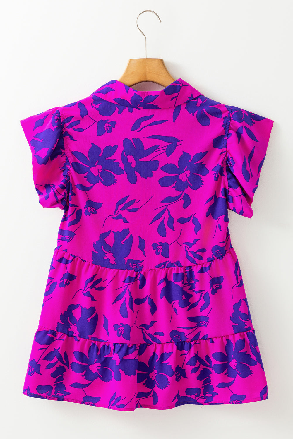 Karla Floral Collared Button Blouse