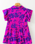 Karla Floral Collared Button Blouse